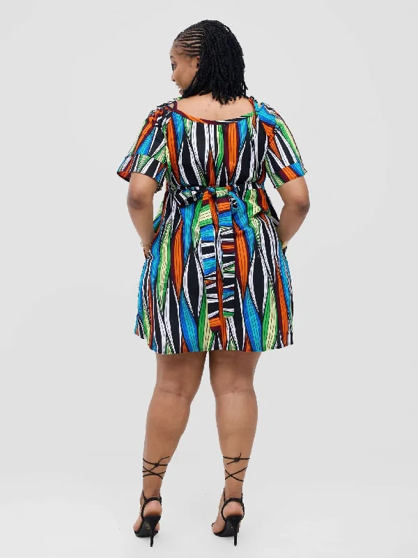 Mini dresses with beaded embellishments for a fancy event Lokali Dala Shift Dress - Multicolor Mini dresses with beaded embellishments for a fancy event Lokali Dala Shift Dress - Multicolor