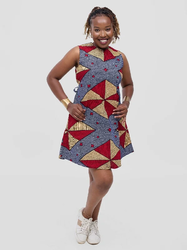 Mini dresses with pleated skirts for a classic look Lokali Dala Shift Dress - Maroon Sky Mini dresses with pleated skirts for a classic look Lokali Dala Shift Dress - Maroon Sky
