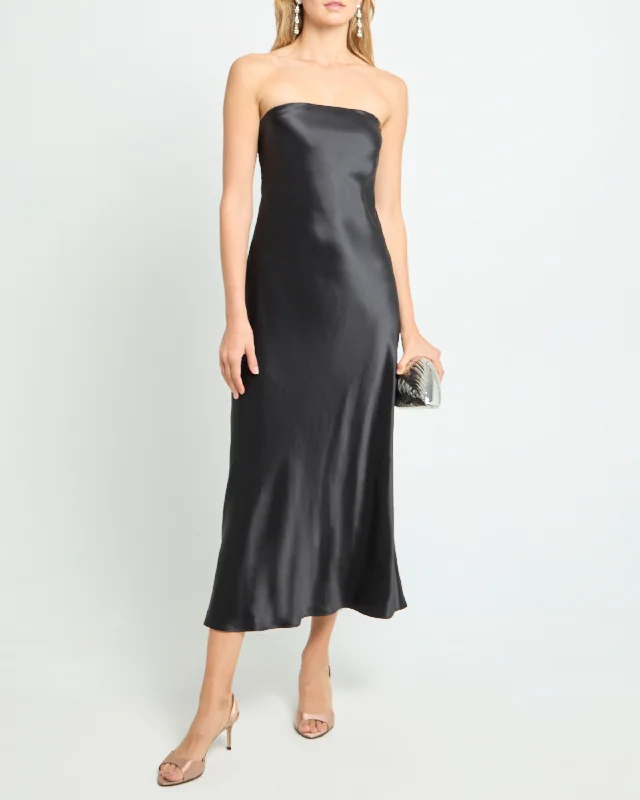 Midi dresses with abstract art prints for an artistic statement Reagan Silk Dress