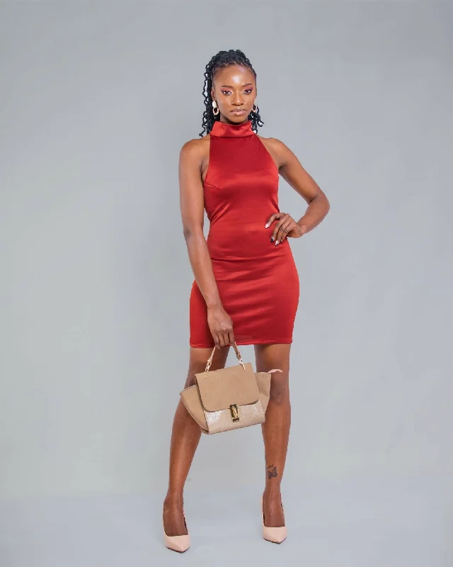 Mini dresses with polka dot patterns Da'Joy Fashions Mira Dress - Brown