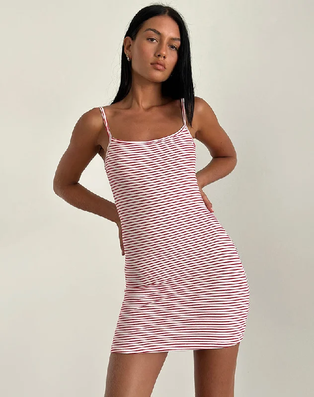 Mini dresses with keyhole necklines Anzhelina Strappy Mini Dress in Red and White Stripe Mini dresses with keyhole necklines Anzhelina Strappy Mini Dress in Red and White Stripe