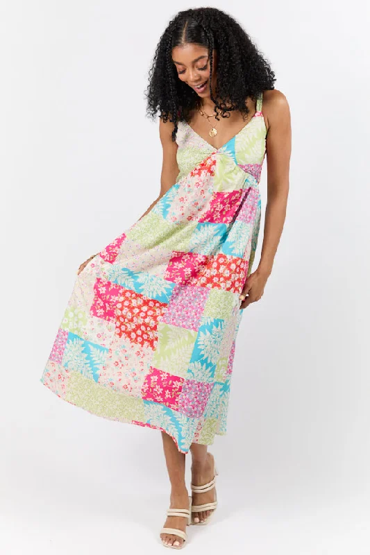 Sheath midi dresses with beaded embellishments for a formal occasion Pieces That Complete Me Multi Patchwork Babydoll Midi Dress Sheath midi dresses with beaded embellishments for a formal occasion Pieces That Complete Me Multi Patchwork Babydoll Midi Dress