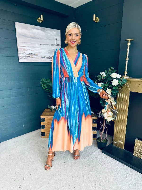 Midi dresses with cotton - blend materials for everyday comfort Megan Banded Midi Dress Aqua Midi dresses with cotton - blend materials for everyday comfort Megan Banded Midi Dress Aqua