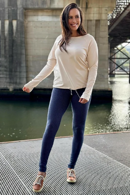 Plus Size Women's High - Waisted Bootcut Jeans in Distressed StyleAsana Leggings