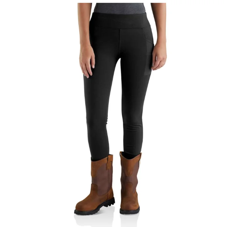 Capri Length Women's Printed Yoga Pants for Workout SessionsCarhartt Women's Force Lightweight Utility Legging - 103609
