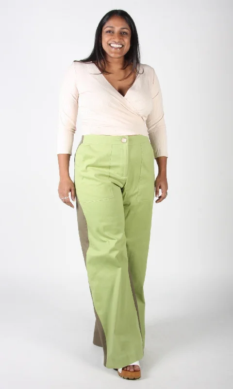 Wide - Leg Women's Chiffon Palazzo Pants for a Flowy AppealGrass Owl Pant - Sour Apple Wide - Leg Women's Chiffon Palazzo Pants for a Flowy AppealGrass Owl Pant - Sour Apple