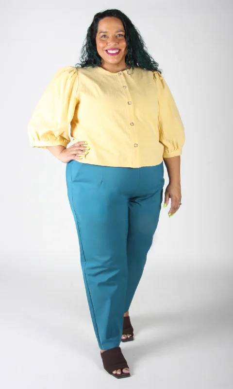 Plus Size Women's Patchwork - Design Jeans for a Unique AppearanceTern Pant - Deep Sea Plus Size Women's Patchwork - Design Jeans for a Unique AppearanceTern Pant - Deep Sea