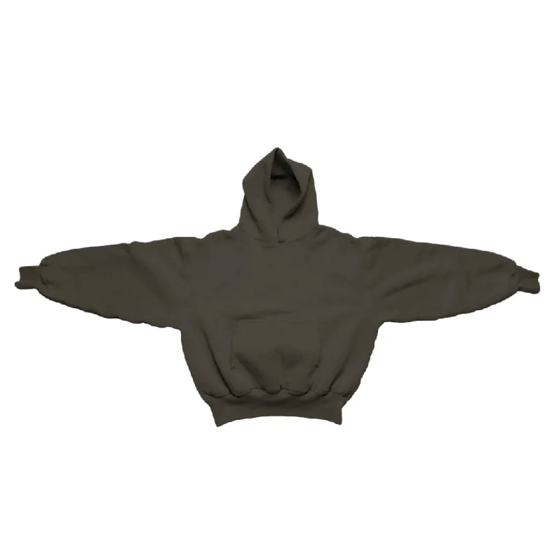 Women's quarter - zip sweatshirt made of organic cotton for eco - conscious fashion1800 GSM 'Mud Brown' Hoodie with CRDLCK™ Women's quarter - zip sweatshirt made of organic cotton for eco - conscious fashion1800 GSM 'Mud Brown' Hoodie with CRDLCK™