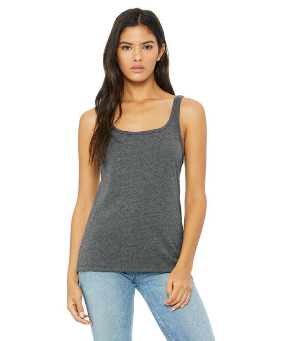 Women's tie - front hoodie in a lightweight fabric for summer layering6488 - Bella + Canvas Ladies Relaxed Jersey Tank Top | Deep Heather Women's tie - front hoodie in a lightweight fabric for summer layering6488 - Bella + Canvas Ladies Relaxed Jersey Tank Top | Deep Heather