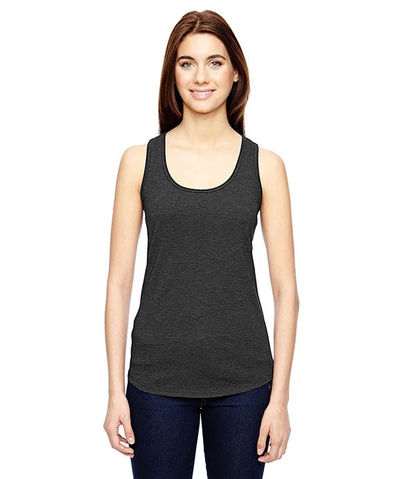 Women's cropped sweatshirt with a slogan graphic for a fun and expressive look6751L - Anvil Ladies Tri-blend Racerback Tank Top | Heather Dark Gray Women's cropped sweatshirt with a slogan graphic for a fun and expressive look6751L - Anvil Ladies Tri-blend Racerback Tank Top | Heather Dark Gray