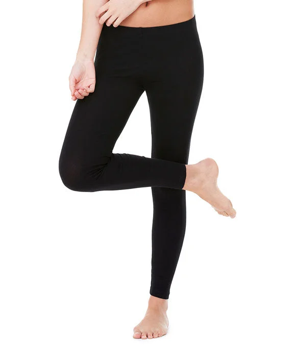 Women's crew - neck sweatshirt in a heather gray shade for a classic and versatile option812 - Bella + Canvas Ladies Cotton/Spandex Legging | Black Women's crew - neck sweatshirt in a heather gray shade for a classic and versatile option812 - Bella + Canvas Ladies Cotton/Spandex Legging | Black