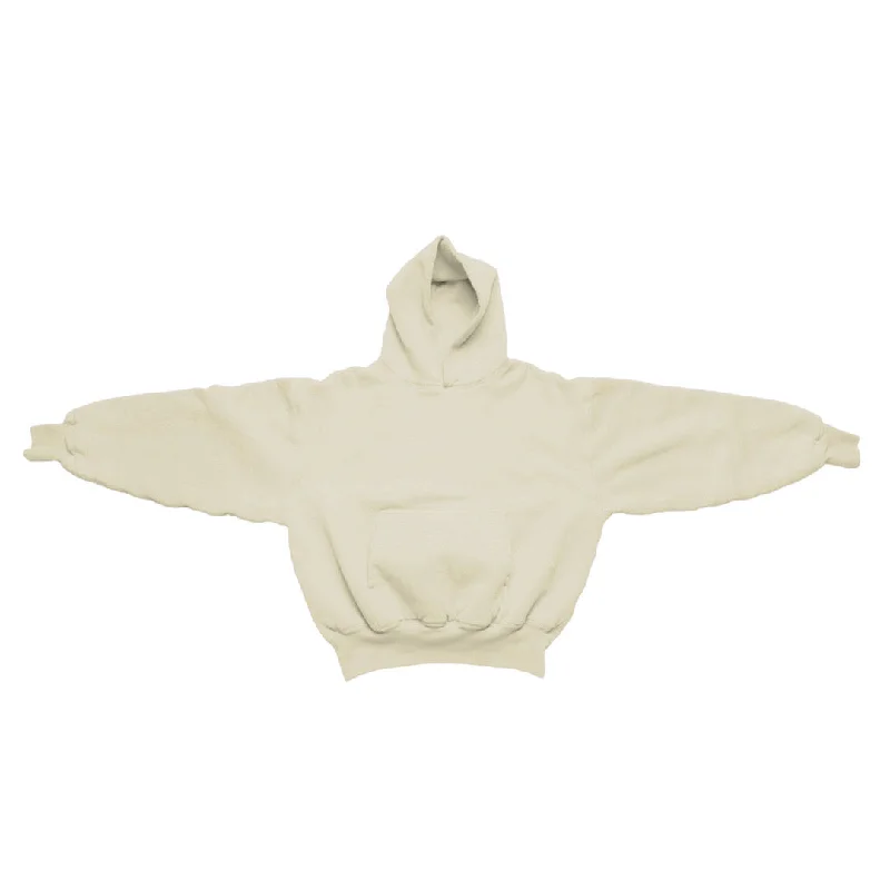 Women's cropped sweatshirt with a lace - trimmed hem for a romantic look900 GSM 'Coconut Cream' Hoodie with CRDLCK™ Women's cropped sweatshirt with a lace - trimmed hem for a romantic look900 GSM 'Coconut Cream' Hoodie with CRDLCK™