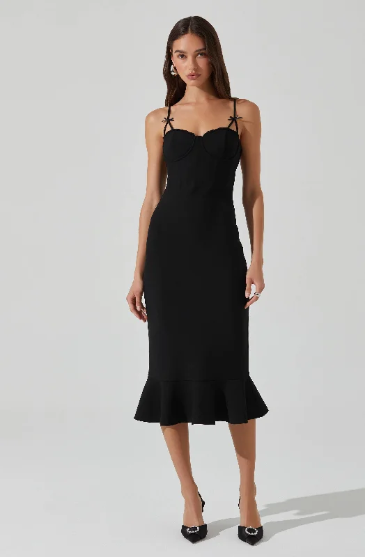 Printed Abstract Women Dress for a Modern and Artistic AppealAdana Bow Detail Bustier Dress Printed Abstract Women Dress for a Modern and Artistic AppealAdana Bow Detail Bustier Dress