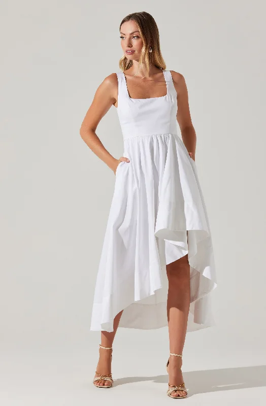 Mermaid - Style Women Dress with a Fitted Silhouette for Special OccasionsAllora Asymmetrical Midi Dress