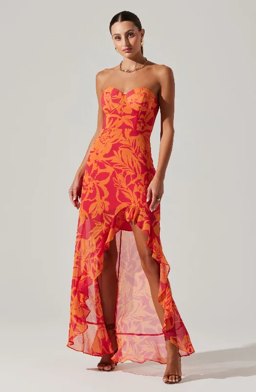 Long - Sleeve Women Dress in Velvet for a Luxurious Winter LookAnyssa Strapless Maxi Dress Long - Sleeve Women Dress in Velvet for a Luxurious Winter LookAnyssa Strapless Maxi Dress