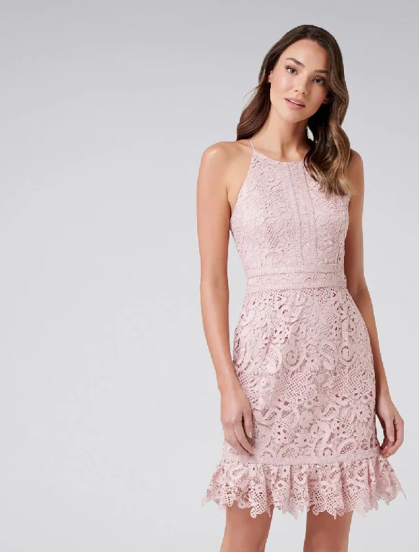 Long - Sleeve Women Dress in Velvet for a Luxurious Winter LookCami Lace Mini Dress