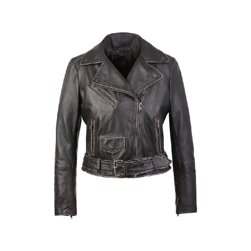 Women's windbreaker jackets with adjustable hoods for windy daysCarla Womens Distressed Short Biker Leather Jacket Women's windbreaker jackets with adjustable hoods for windy daysCarla Womens Distressed Short Biker Leather Jacket