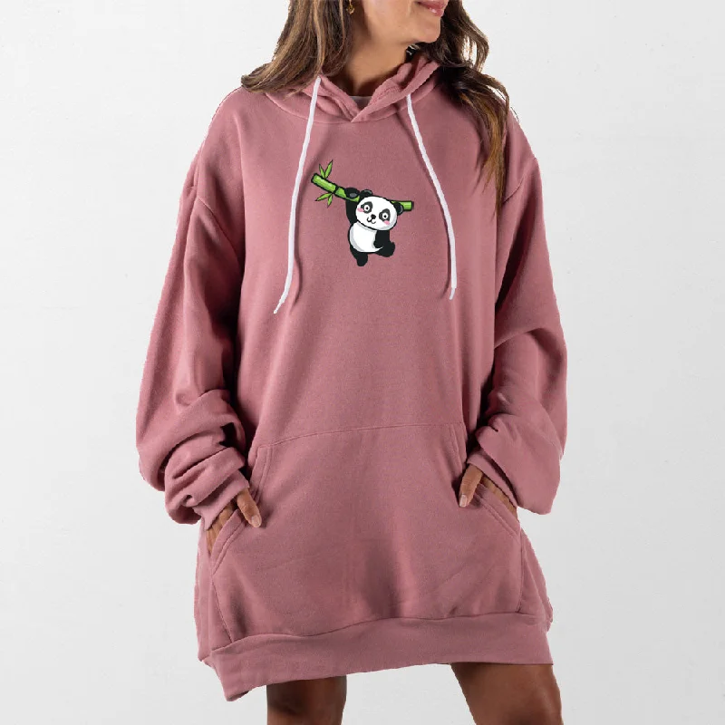 Women's oversized cropped hoodie with drawstrings for a trendy lookCartoon Panda Giant Hoodie Women's oversized cropped hoodie with drawstrings for a trendy lookCartoon Panda Giant Hoodie