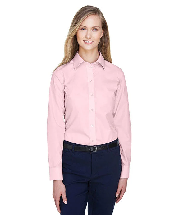 Women's quarter - zip sweatshirt made of organic cotton for eco - conscious fashionD620W - Devon & Jones Ladies Crown Woven Collection™ Solid Broadcloth Shirt | Pink Women's quarter - zip sweatshirt made of organic cotton for eco - conscious fashionD620W - Devon & Jones Ladies Crown Woven Collection™ Solid Broadcloth Shirt | Pink