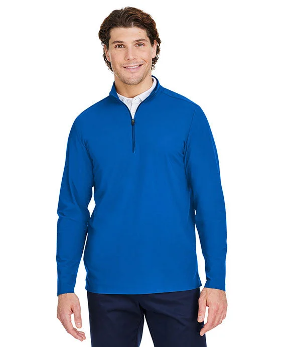 Women's pullover hoodie with a side slit for a modern and relaxed fitDG410 - Devon & Jones CrownLux Performance® Mens Windsor Welded Quarter-Zip | French Blue Women's pullover hoodie with a side slit for a modern and relaxed fitDG410 - Devon & Jones CrownLux Performance® Mens Windsor Welded Quarter-Zip | French Blue