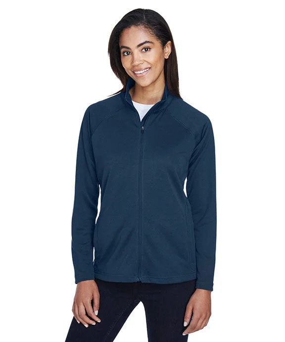 Women's hoodie with a detachable hood for customizable stylingDG420W - Devon & Jones Ladies Stretch Tech-Shell® Compass Full-Zip | Navy Women's hoodie with a detachable hood for customizable stylingDG420W - Devon & Jones Ladies Stretch Tech-Shell® Compass Full-Zip | Navy