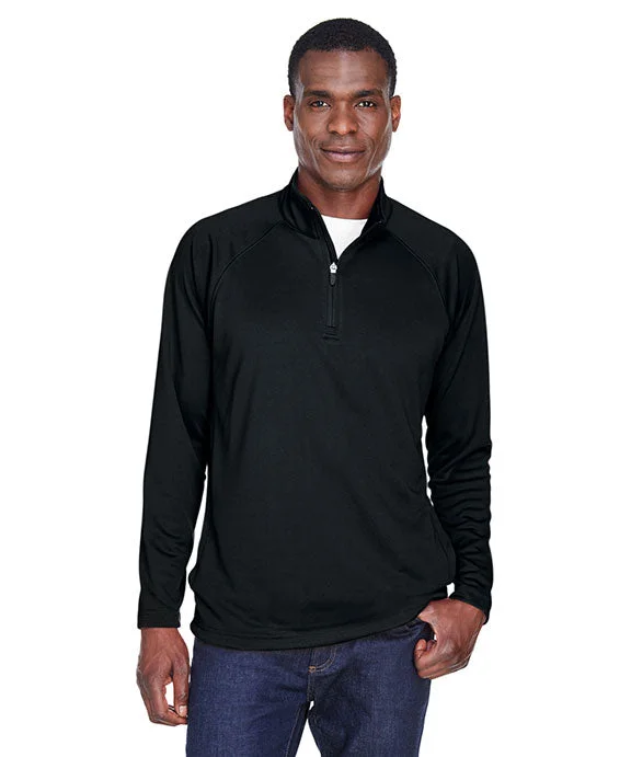 Women's mock - neck sweatshirt made of moisture - wicking material for fitness useDG440 - Devon & Jones Mens Stretch Tech-Shell® Compass Quarter-Zip Women's mock - neck sweatshirt made of moisture - wicking material for fitness useDG440 - Devon & Jones Mens Stretch Tech-Shell® Compass Quarter-Zip