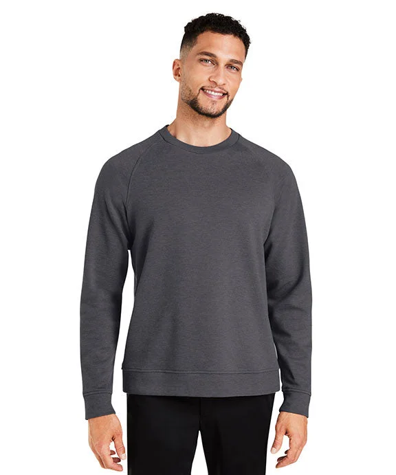 Women's hoodie with a kangaroo pocket and a pom - pom drawstring for added charmDG482 - Devon & Jones New Classics® Mens Charleston Pullover Sweater | Black Melange Women's hoodie with a kangaroo pocket and a pom - pom drawstring for added charmDG482 - Devon & Jones New Classics® Mens Charleston Pullover Sweater | Black Melange