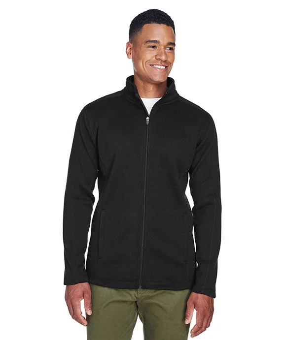 Women's color - block hoodie combining bold hues for a fashion - forward statementDG793 - Devon & Jones Mens Bristol Full-Zip Sweater Fleece Jacket | Black Women's color - block hoodie combining bold hues for a fashion - forward statementDG793 - Devon & Jones Mens Bristol Full-Zip Sweater Fleece Jacket | Black