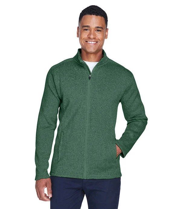 Women's sweatshirt with a mesh panel insert for breathability during workoutsDG793 - Devon & Jones Mens Bristol Full-Zip Sweater Fleece Jacket | Forest Heather Women's sweatshirt with a mesh panel insert for breathability during workoutsDG793 - Devon & Jones Mens Bristol Full-Zip Sweater Fleece Jacket | Forest Heather