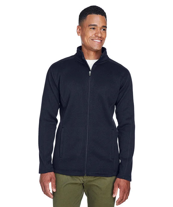 Women's zip - front sweatshirt with contrast stitching for a sporty aestheticDG793 - Devon & Jones Mens Bristol Full-Zip Sweater Fleece Jacket | Navy Women's zip - front sweatshirt with contrast stitching for a sporty aestheticDG793 - Devon & Jones Mens Bristol Full-Zip Sweater Fleece Jacket | Navy