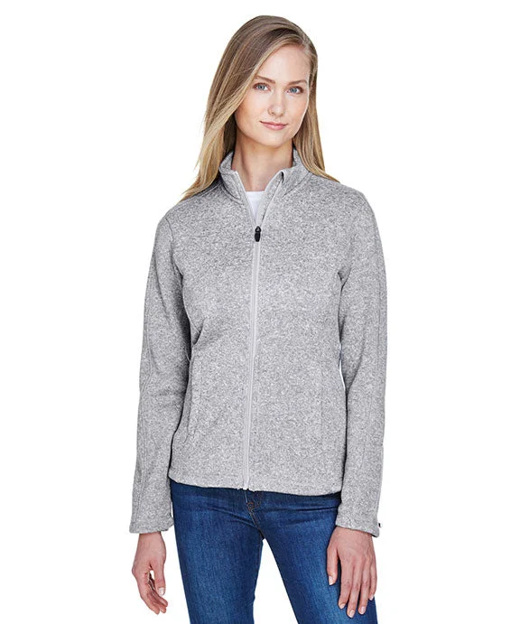Women's zip - up sweatshirt in pastel blue for a soft and stylish outfitDG793W - Devon & Jones Ladies Bristol Full-Zip Sweater Fleece Jacket | Grey Heather Women's zip - up sweatshirt in pastel blue for a soft and stylish outfitDG793W - Devon & Jones Ladies Bristol Full-Zip Sweater Fleece Jacket | Grey Heather