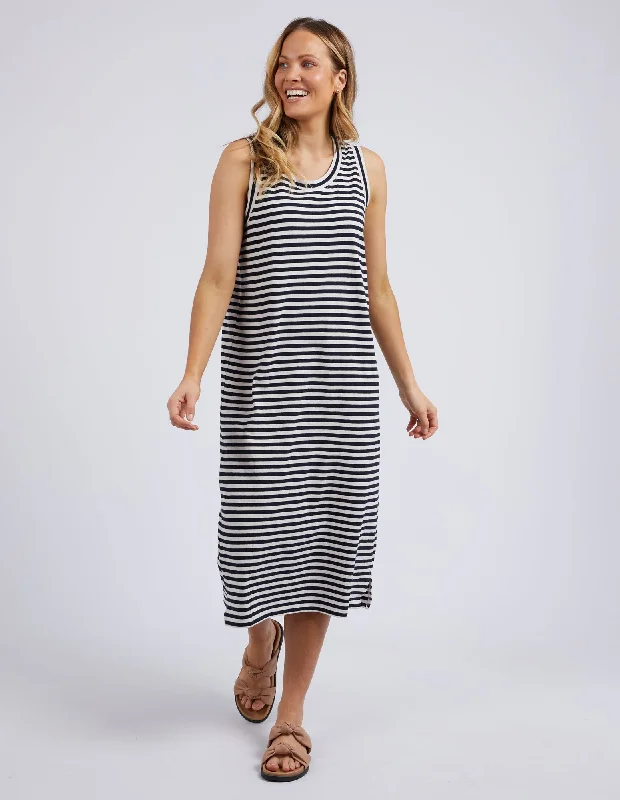 Sheath Women Dress with a Tailored Fit for a Professional LookElm Sonnet Tank Dress Navy White Stripe Sheath Women Dress with a Tailored Fit for a Professional LookElm Sonnet Tank Dress Navy White Stripe