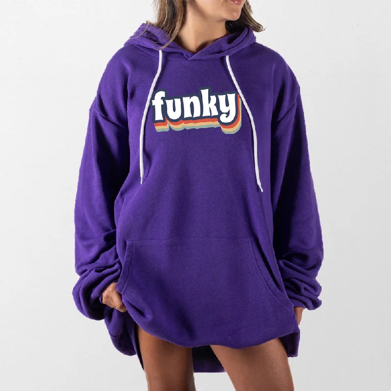 Women's tie - front hoodie in a lightweight fabric for summer layeringFunky Giant Hoodie Women's tie - front hoodie in a lightweight fabric for summer layeringFunky Giant Hoodie