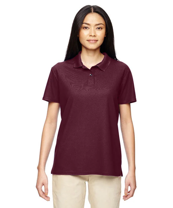 Women's color - block hoodie combining bold hues for a fashion - forward statementG448L - Gildan Ladies Performance® Jersey Polo Shirt | Marble Maroon Women's color - block hoodie combining bold hues for a fashion - forward statementG448L - Gildan Ladies Performance® Jersey Polo Shirt | Marble Maroon