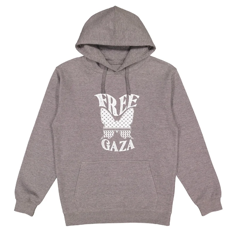 Women's long - sleeve cropped sweatshirt with ribbed cuffs for a snug fitGaza Butterfly Hoodie Women's long - sleeve cropped sweatshirt with ribbed cuffs for a snug fitGaza Butterfly Hoodie