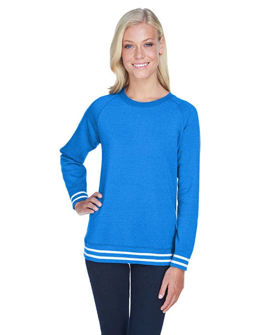 Women's pullover hoodie with a side slit for a modern and relaxed fitJA8652 - J America Ladies Relay Crewneck Sweatshirt | Royal Women's pullover hoodie with a side slit for a modern and relaxed fitJA8652 - J America Ladies Relay Crewneck Sweatshirt | Royal