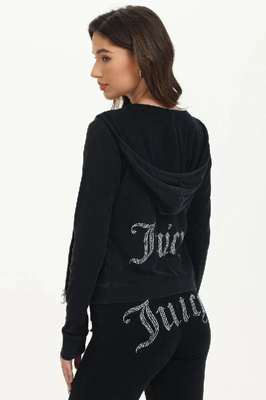 Women's cropped sweatshirt with a slogan graphic for a fun and expressive lookBig Bling Towel Terry Zip Hoodie Women's cropped sweatshirt with a slogan graphic for a fun and expressive lookBig Bling Towel Terry Zip Hoodie