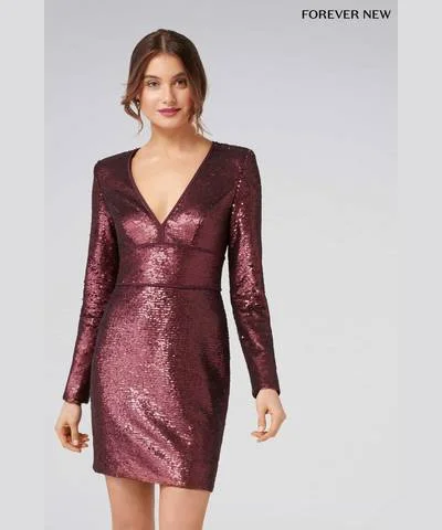 Ruffled Women Dress with Multiple Layers for a Playful and Girly StyleKatia Sequin Mini Dress Ruffled Women Dress with Multiple Layers for a Playful and Girly StyleKatia Sequin Mini Dress