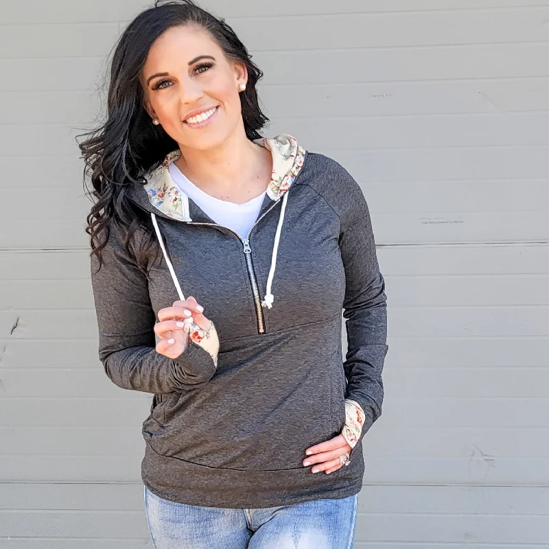 Women's zip - up sweatshirt in pastel blue for a soft and stylish outfitMeadow Half Zip Women's Hoodie Women's zip - up sweatshirt in pastel blue for a soft and stylish outfitMeadow Half Zip Women's Hoodie