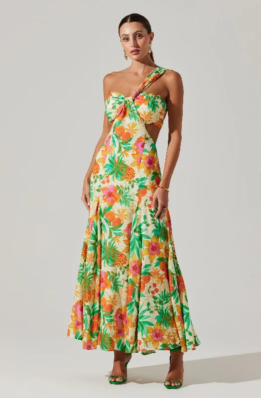 Strapless Women Dress with a Built - in Bra for Comfort and SupportMezcal One Shoulder Maxi Dess Strapless Women Dress with a Built - in Bra for Comfort and SupportMezcal One Shoulder Maxi Dess