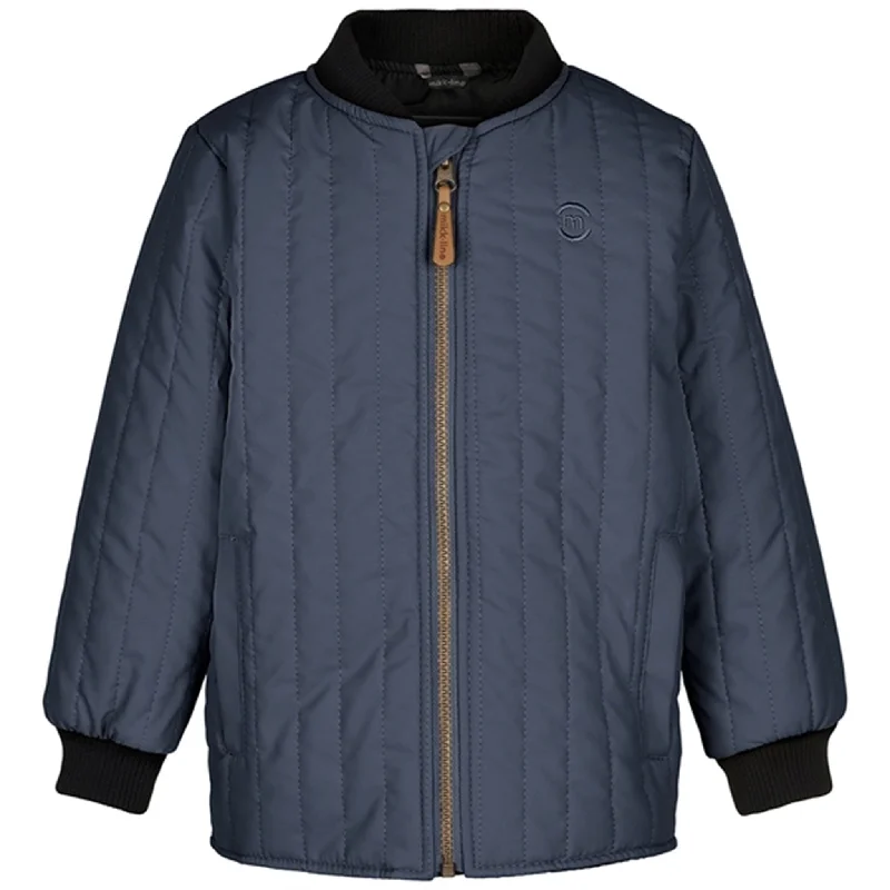 Women's bomber jackets with a holographic finish for a futuristic and eye - catching lookMikk-Line Thermo Duvet Jacket Blue Nights Women's bomber jackets with a holographic finish for a futuristic and eye - catching lookMikk-Line Thermo Duvet Jacket Blue Nights
