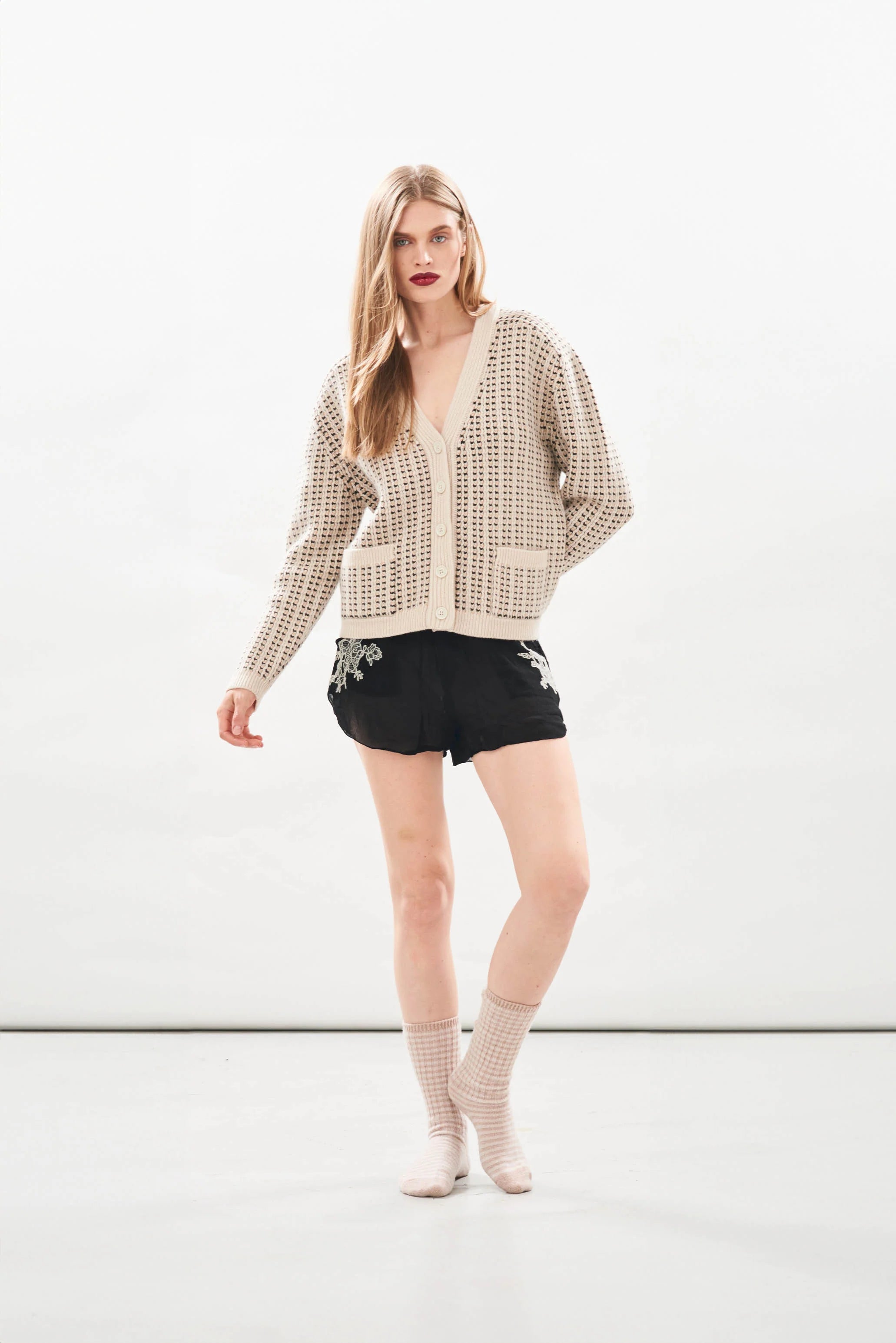 Women's trench coats with a removable belt for customizable stylingMulti Stitch Cardigan Women's trench coats with a removable belt for customizable stylingMulti Stitch Cardigan