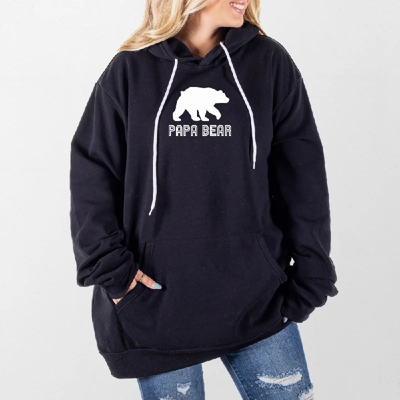 Women's zip - front sweatshirt with contrast stitching for a sporty aestheticPapa Bear Giant Hoodie Women's zip - front sweatshirt with contrast stitching for a sporty aestheticPapa Bear Giant Hoodie