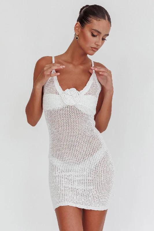 Backless Women Dress for a Sexy and Alluring Look at Evening EventsRisk Taker Knit Mini Dress Off White Backless Women Dress for a Sexy and Alluring Look at Evening EventsRisk Taker Knit Mini Dress Off White