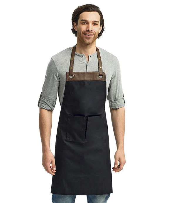 Women's sweatshirt with a mesh panel insert for breathability during workoutsRP123 - Artisan Collection by Reprime Espresso Bib Apron | Black/Brown Women's sweatshirt with a mesh panel insert for breathability during workoutsRP123 - Artisan Collection by Reprime Espresso Bib Apron | Black/Brown