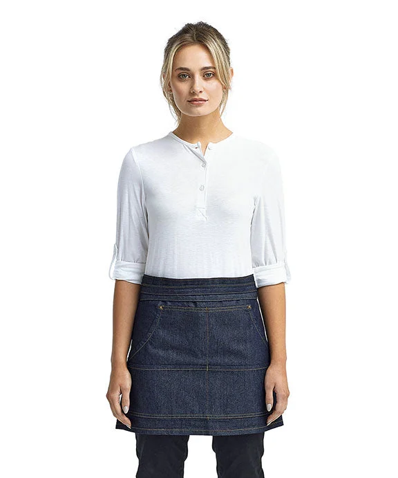 Women's zip - front sweatshirt with contrast stitching for a sporty aestheticRP125 - Artisan Collection by Reprime Unisex Jeans Stitch Denim Waist Apron Women's zip - front sweatshirt with contrast stitching for a sporty aestheticRP125 - Artisan Collection by Reprime Unisex Jeans Stitch Denim Waist Apron