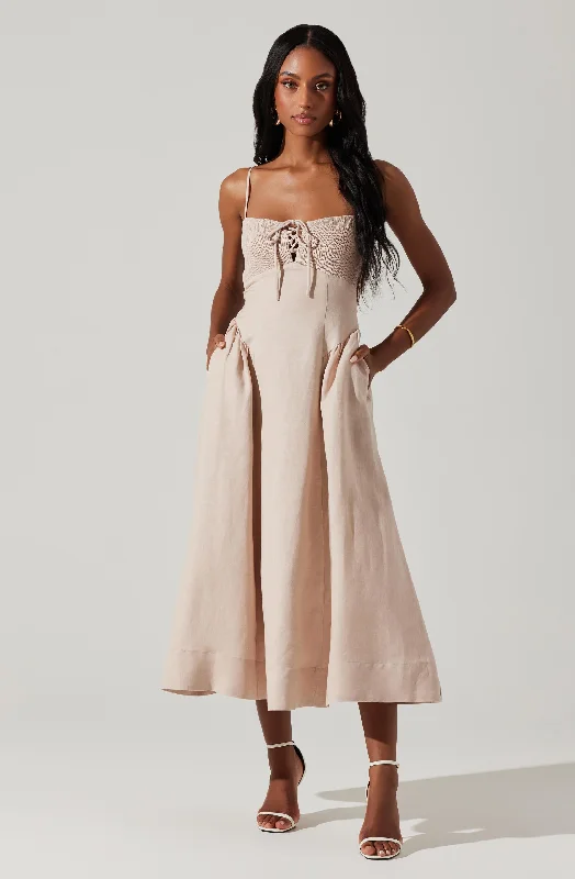 Off - the - Shoulder Women Dress for a Romantic and Feminine LookSarai Midi Dress