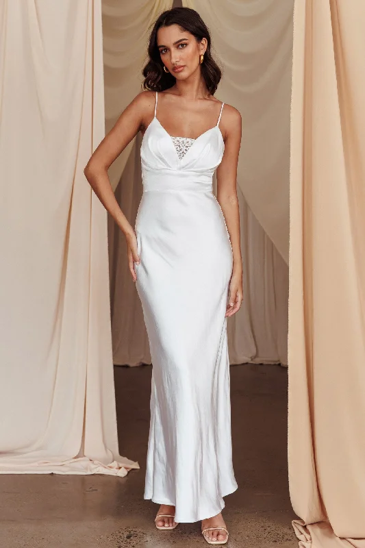 Sleeveless Women Dress in Bright Colors for Summer PartiesSummer Of Love Lace Insert Maxi Dress White Sleeveless Women Dress in Bright Colors for Summer PartiesSummer Of Love Lace Insert Maxi Dress White