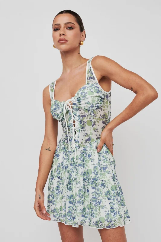 Lace - Embellished Women Dress for an Elegant and Sophisticated AppearanceSweet Nostalgia Laced Bodice Mini Dress Off-White Lace - Embellished Women Dress for an Elegant and Sophisticated AppearanceSweet Nostalgia Laced Bodice Mini Dress Off-White