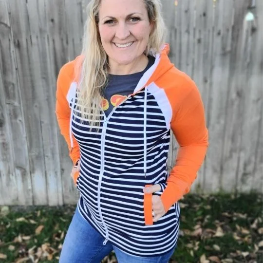 Women's hoodie with a detachable hood for customizable stylingTrue Blue Full Zip Hoodie Women's hoodie with a detachable hood for customizable stylingTrue Blue Full Zip Hoodie